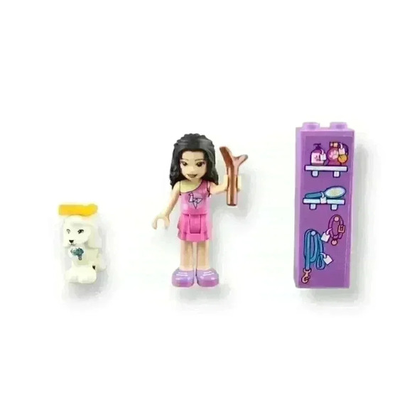 Lego Other - Lego Friends Doggy Day Care 41691 Emma Minifigure frnd357 & Poodle Dog 11575pb04